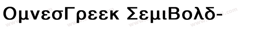 OmnesGreek SemiBold字体转换